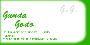 gunda godo business card